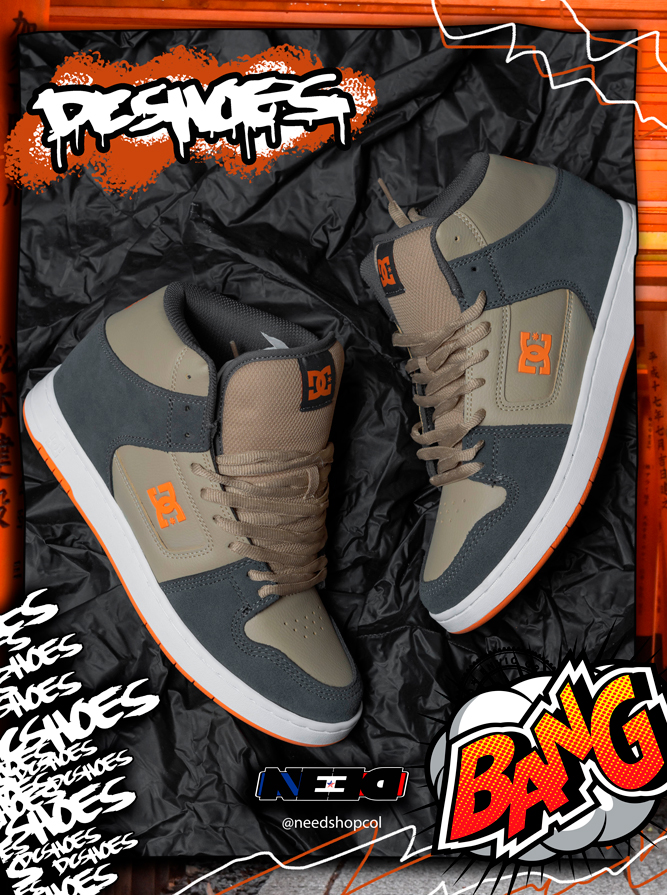 Dc shoes manteca hi kahak grey - Imagen 2