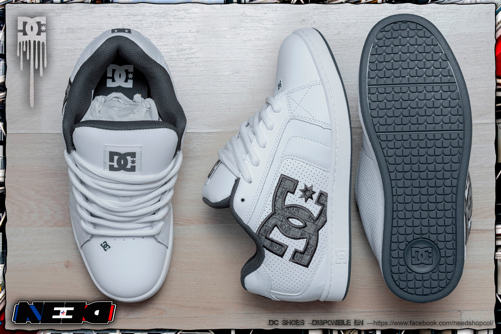 Dc shoes net white black