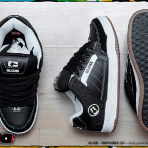 Globe shoes tilt black white