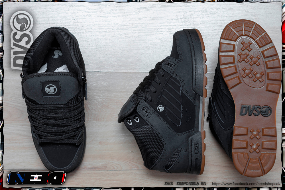 Dvs shoes militia black gum