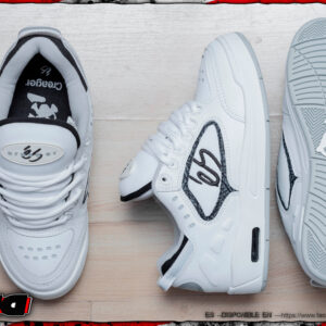 Es skateboarding creager white grey