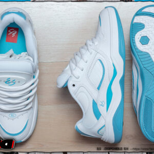Es skateboarding tj white blue