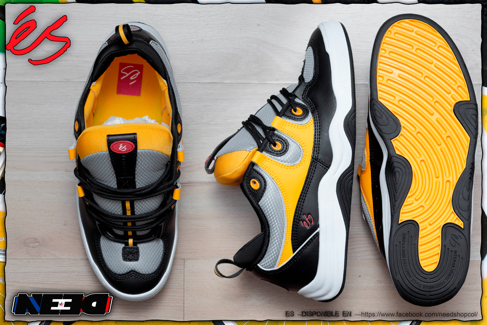 Es skateboarding two nine 8 black yellow