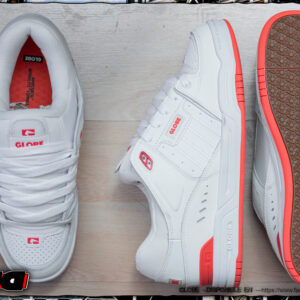 Globe shoes fusion white red