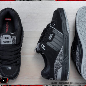 Globe shoes fusion black print